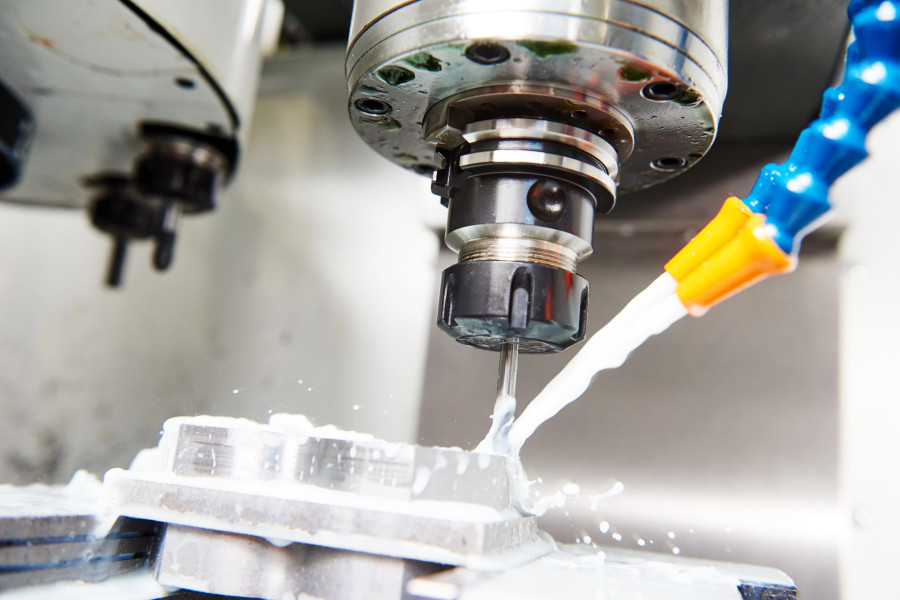 CNC milling machine work